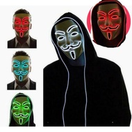 Hacker led vendeta mask latest light mask party mask