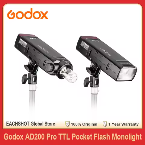 Godox AD200 Pro AD200Pro Flash Strobe TTL Pocket Flash Monolight 200W 2.4G Speedlite HSS 1/8000s wit