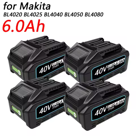 For Makita 40V Battery 6.0Ah Li-ion Battery For XGT 40V BL4025 BL4040 BL4020 BL4050 BL4060 BL4050B E