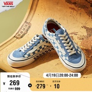 vans范斯官方 Style 36雾霾蓝棋盘格男鞋女鞋板鞋运动鞋 蓝色 35