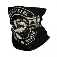 Vintage Motorcycle Emblems Bandana Neck Gaiter Merchandise Moto Motorbike Rider Wrap Scarf Multifunc