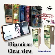 For Samsung A01 A01core A2core A10 A20 A30 A50 flip cover mirror hardcase open close
