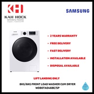 WD80TA046BE/SP 8KG/6KG FRONT LOAD WASHER CUM DRYER - 2 YEARS MANUFACTURER WARRANTY + FREE DEL