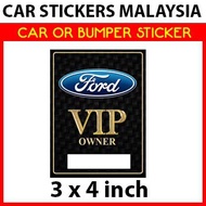 Car Sticker - Ford VIP Owner