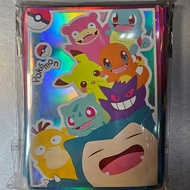 [PTYGS] Ready Stock Foiled Anime Card Sleeve 67 mm x 92 mm - Pokemon Snorlax & gang | 卡比兽卡套牌套妹套保护套 D
