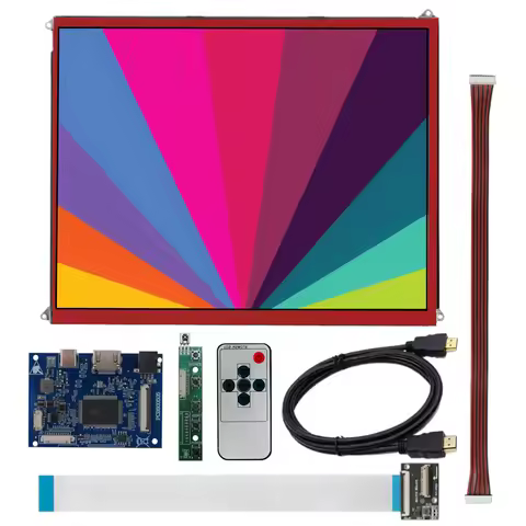 9.7-inch 4:3 2K IPS LCD display screen driver control board for Raspberry Pi 3 Portable monitor kit 