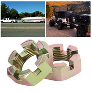 Trailer Axle Nut Kit Stainless Steel Galvanized Castle 1in Shaft Spindle Nuts for Boat