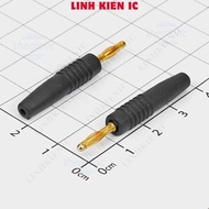 [5 Pieces]- Banana Head 2mm Male 37mm Black Wire Connector Linhkien IC