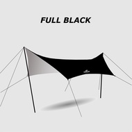 Flysheet hexagon black cobra safar outdoor 3x4 6x4.5 - flsheet hexagon 300x400cm black cobra