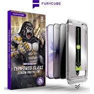 Furycube iPhone HD Screen Protector 2Pcs Privacy Tempered Glass For iPhone 16 15 14 13 12 11 XR