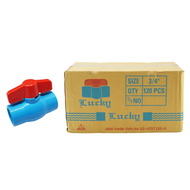 บอลวาล์วพีวีซี Lucky ชนิดสวม ขนาด 1 (1นิ้ว) ทนแรงดันส