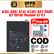Battery Bateri Compatible For OPPO A3S/ A5S/ A12/ A12E/ A31 2020/ A7 2018/ REALME C1/ REALME 2  BLP6