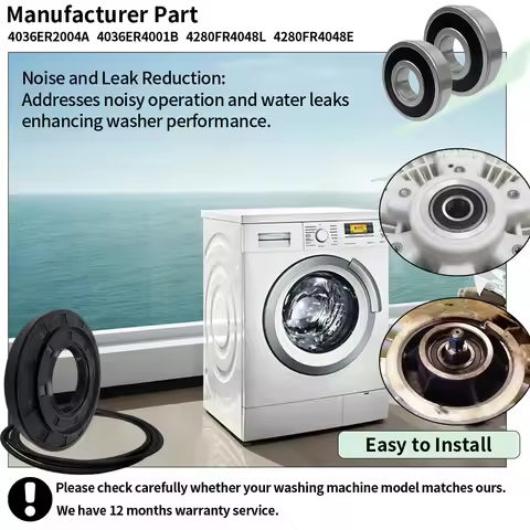 For LG & Kenmore Replacement Part 4036ER2004A 4280FR4048L 4280FR4048E 4036ER4001B Front Load Washer