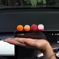 Simulation Fruit Car Small Ornaments Healing Desktop Ornaments Decompression Mini Decorative Ornamen