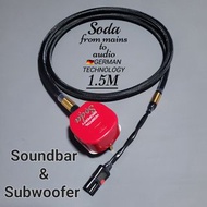 Soundbar或Subwoofer電源線🎛️HiFi System Power Cable ⛔阻隔EMI/RFI,減少聲音雜訊  📊改善音效增加每個聲音細節📊優化聲音清晰度動態更沉浸適合:Sony JBL Bose SonosHT-A7000/A5000/A3000Bar 1300/Bar 1000/Bar 800DENON Home/DENON DHTSennheiser AMBEO Plus YAMAHA /Polk🆕100%全新品🆕1️⃣包寄順豐2️⃣買家無需運費