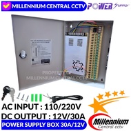 POWER SUPPLY CCTV BOX 30A/ 12V