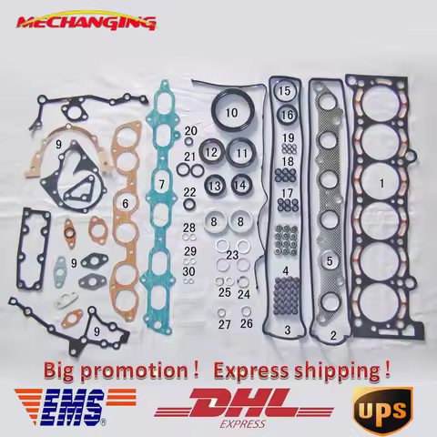 For TOYOTA SUPRA CROWN SOARER Coupe 7MGE 7MGTE 3.0L Engine Rebuild Kits Full Gasket Set Engine Gaske