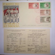 Prangko Sampul Hari Pertama SERI PAHLAWAN 1961