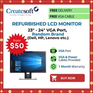 Refurbished LCD Monitor VGA port 23 24 Inch [FREE DELIVERY]