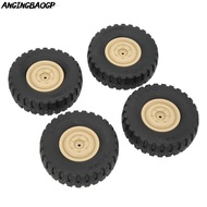 ANGINGBAOGP 4Pcs/Set RC Tires, 70mm Diameter Rubber RC Car Wheels, Durable High Performance Replacem