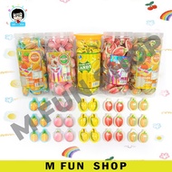60 Keping Gula-gula Kenyal Aneka Gula-gula Buah Musang King/Peach/Strawberi/Cataloupe/Nenas/Tembikai