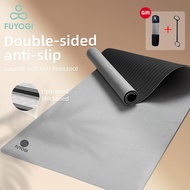 FUYOGI Yoga Mat Anti Slip TPE 8mm Thick Workout Exercise Equipment Gym 瑜伽垫