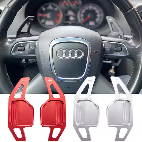 Steering Wheel Paddles Extension Shifters For Audi A4 B8 A3 8P S3 A5 A6 S6 C6 Q5 A8 R8 TTS MK2 8J Av