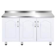 Gas Stove Table Cabinet Stainless Steel Cabinet Simple Integrated Multifunctional Dish Kitchen Gas S