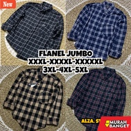 KEMEJA Men's checkered shirt JUMBO FLANNEL SHIRT FOR MEN Wanita 3XL 4XL 5XL LONG SLEEVE BIG SIZE