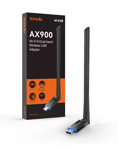 Tenda AX900 WIFI6 USB Adapter U11 Pro Network Card 2.4/5GHz Antenna Signal Reception For Laptop Wind