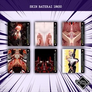 STIKER SKIN WRAP BATERAI 18650 - PELINDUNG BATERAI (CHAINSAW MAN)