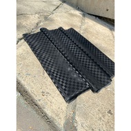 3D CHESS PATTERN SHEET LEATHER - 3D CHESS SHEET SEAT COVER