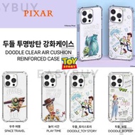 🇰🇷 Disney Pixar Toy Story Buzz Woody Bopeep DOODLE CLEAR AIR CUSHION REINFORCED CASE 迪士尼 反斗奇兵 巴斯光年 胡迪 牧羊女 帶防摔效能 手機保護套 (適用於多款型號) iPhone14 iPhone 14 iPhone13 iPhone12 iPhone11 iPhone SE3 適用 三星 Samsung Galaxy S20 Note 20 Ultra Galaxy S22 S22 Ultra 正貨 韓國空運到港