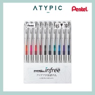 Pentel Energel Infree 0.5mm Gel Pen (10 Color Set) | Japanese Stationery