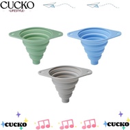 CUCKO Kitchen Funnel Set, Collapsible Feature Multi-Purpose Silicone Funnel, Upgrade Foldable Wide M