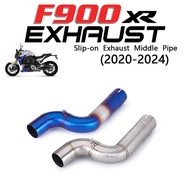 Slip On For BMW F900 F900R F900XR 2020-2024 Motorcycle Exhaust Modify 51MM Interface Escape Moto Mid