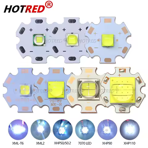 DC3V/6V/24V XML2 T6 XHP70 XHP90 XHP110 LED COB Diode 18W 30W 36W 45W 54W 72W Beads For Flashlight Ca