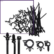 【BET】45Pcs Push Mount Cable  for Zip Tie with Car Wire Routing Clips,  for Universa[my]