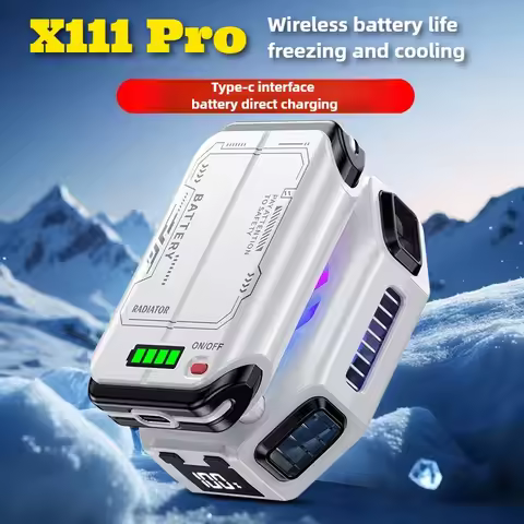 X111 Pro Mobile Phone Magnetic Semiconductor Coolng Radiator 7 Speed Control Built-in 1800mah Batter
