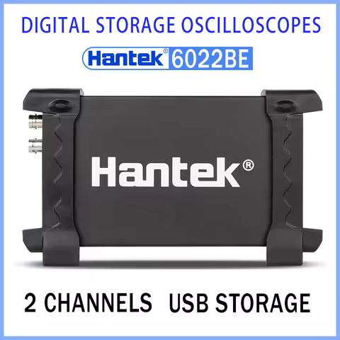 Hantek 6022BE Handheld Oscilloscope 2-Channel Notebook USB Digital Storage Virtual Oscilloscope 20Mh