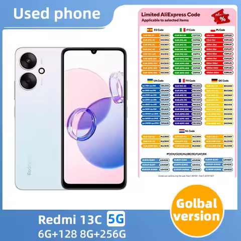 Redmi 13C 5G 6.74inch Screen SmartPhone 128/256GB Battery capacity 5000mAh 50MP Camera used phone