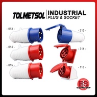 TOLMETSOL INDUSTRIAL PLUG WALL SOCKET (3PIN /4PIN /5PIN) CONNECTOR [ 16A / 32A ]