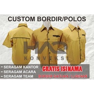 KEMEJA CUSTOM EMBROIDERY EMBROIDERED SHIRT WORK SHIRT EMPLOYEE SHIRT EVENT SHIRT CUSTOM SHIRT INSPIR