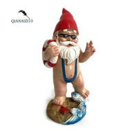 Garden Gnome Statue Lawn Decoration Outdoor Gnome Statue Fun Cute Garden Sculpture Dwarf Decoration