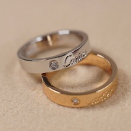 Cartier Diamond Signature Ring Minimalist Ring All-Match Thin Ring Niche
