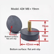 M8 Adjustable Rubber Foot Pad 42mm | Anti-Slip Leveling Feet | M8 × 19mm