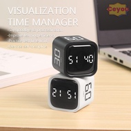 CEYOU Pomodoro Timer, 3 Volume Adjustable Rotation Timing Digital Cube Timer,  Custom Countdown 5/10