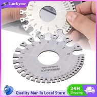 Stainless Steel Wire Gauge Thickness Ruler Gauge Welding Gauge 0-36 Round Soldering Inspection Tool
