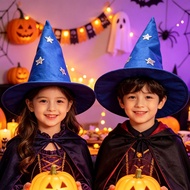 Witch Hat Witch Hat Head Halloween Witch Hat Handmade Witch Hat Multicolor Star Dark Felt