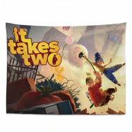 WANKA | ของตกแต่งผนังเกม Steam It Takes Two แบบผ้า